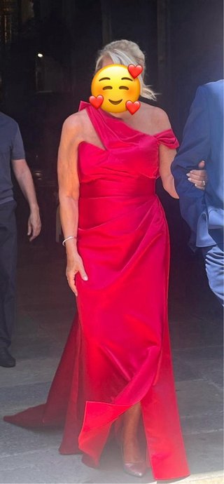 Vestido Pronovias Rojo Fiesta