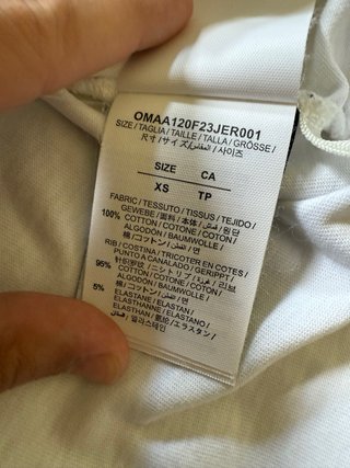 T-shirt Off-White bianca taglia L
