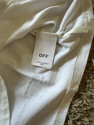 T-shirt Off-White bianca taglia L