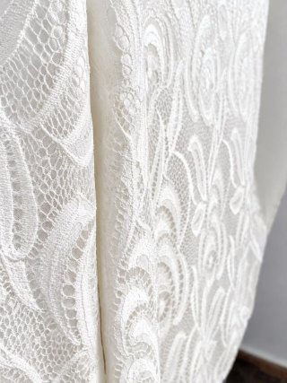 Blusa encaje blanco boda civil o evento