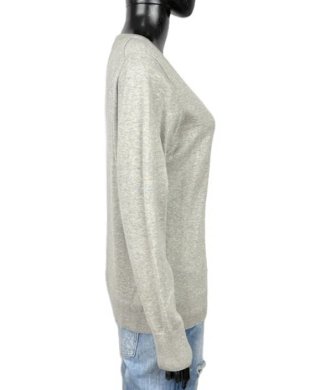 Maglione V Tommy Hilfiger Donna L Grigio Cotone