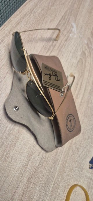 Gafas Ray-Ban Aviador Vintage Años 80 Oro