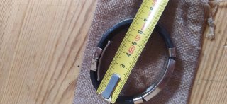Bracciale da uomo in gomma e acciaio