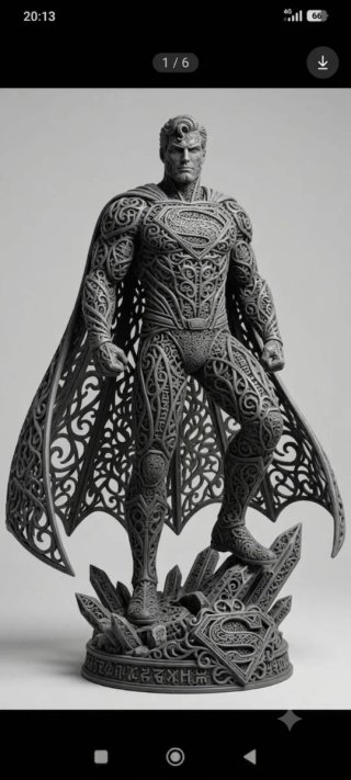 Figura Superman 3D