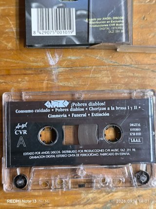 Cassette Capazo ¡Pobres Diablos! 1998 Heavy Metal