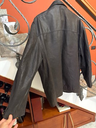 Giacca in vera pelle di qualita vintage taglia 54