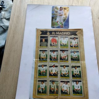 Lámina Real Madrid + Cromo Sergio Ramos