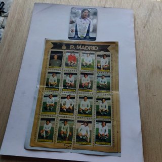 Lámina Real Madrid + Cromo Sergio Ramos