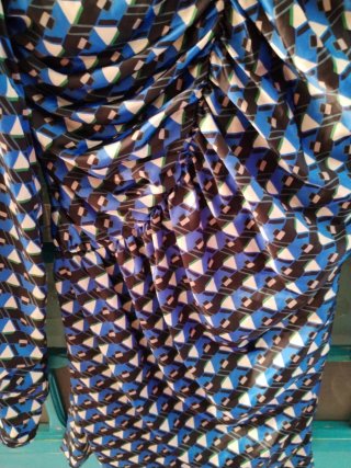 Vestido Zara Satén Estampado Talla XS