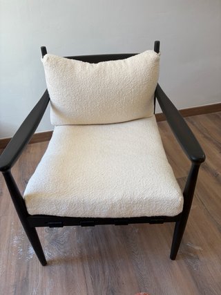 Butaca Zara Home Beige y Negra