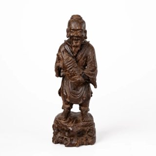 Figura Pescador Japonés Madera