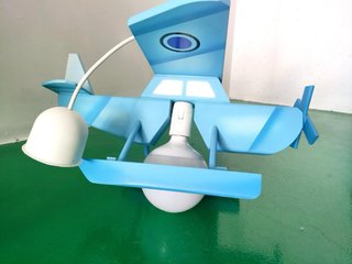 Lámpara Avión Madera Infantil