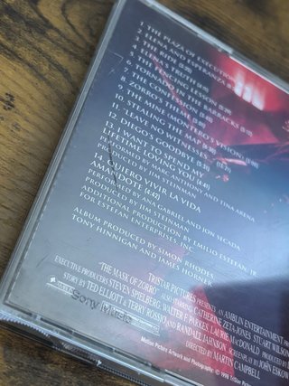 CD La Máscara del Zorro - Banda Sonora Original