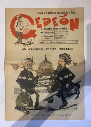 Revista satírica antigua GEDEON 1901