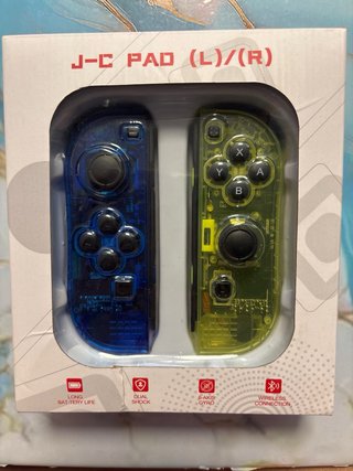 Joy-Con Nintendo Switch Blu e Giallo trasparenti