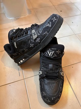 Scarpe Louis Vuitton nere multicolore