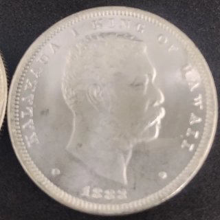 🇺🇸 MONEDA 1/2$ REY KALAKAUA ISLA DE HAWAII 1883