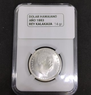 🇺🇸 MONEDA 1/2$ REY KALAKAUA ISLA DE HAWAII 1883