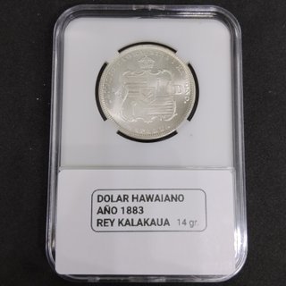 🇺🇸 MONEDA 1/2$ REY KALAKAUA ISLA DE HAWAII 1883