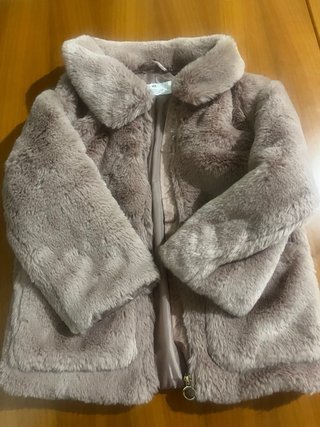 Pelliccia bambina rosa antico