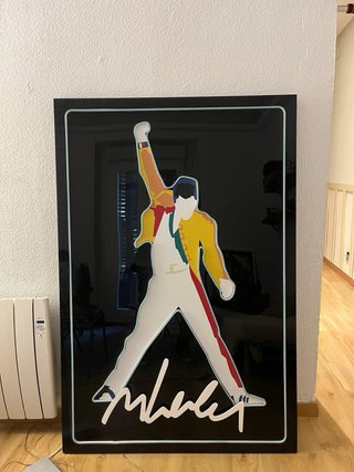 Cartel LED Freddy Mercury Neón
