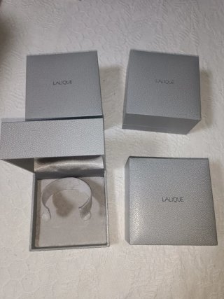 Caja Joyero Lalique Gris 10x10x6.5 cm