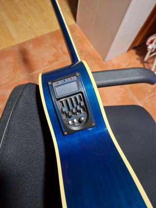 Guitarra Electroacústica Ashton Azul