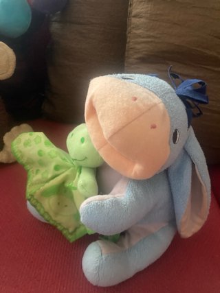 Lote Peluches Bebé: Piglet, Mono, Perro, Eeyore