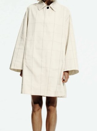 Trench PVP 80€ gabardina cuadros Zara Talla S