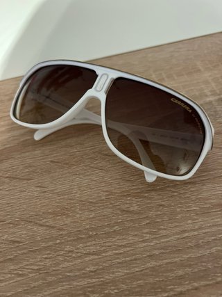 Gafas de Sol Carrera Unisex Blancas y Marrones