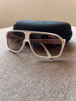Gafas de Sol Carrera Unisex Blancas y Marrones