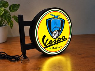 Pack Vespa: Cartel Luminoso y Accesorios