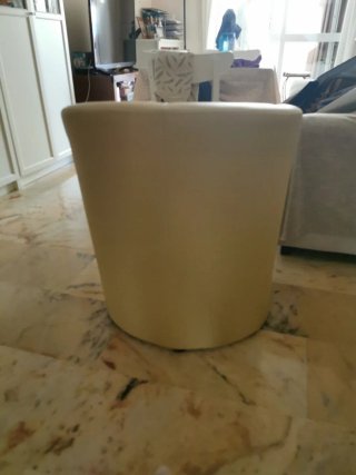 Poltrona Beige Pelle Sintetica