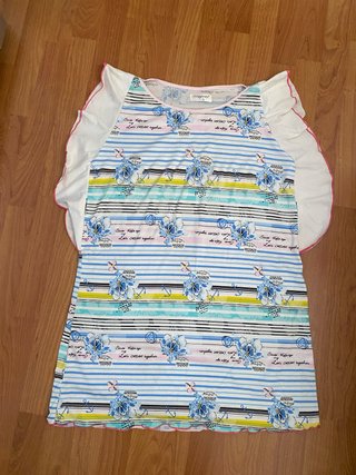 Vestido corto estampado Mayros Talla S