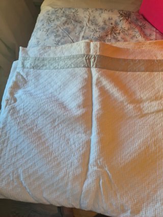 Colcha Zara blanca de tela 150