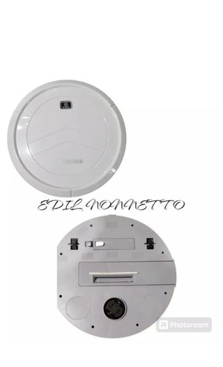 Robot aspirapolvere bianco