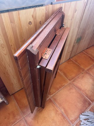 Mesa de madera plegable