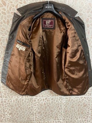 Giacca in vera pelle di qualità vintage