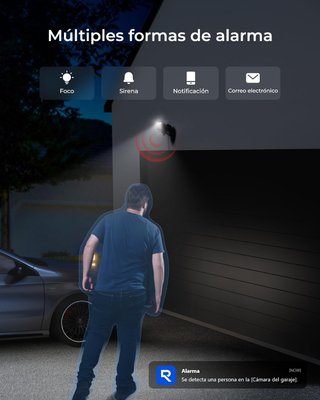 Cámara de vigilancia Reolink Lumus-2K de 4 MP
