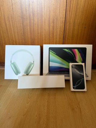 Lote Cajas Apple: AirPods Max, MacBook Pro, iPhone
