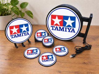 Pack Tamiya: Cartel Luminoso + Accesorios