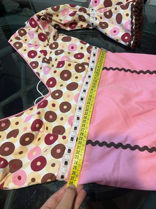 Traje Flamenca Rosa y Marrón