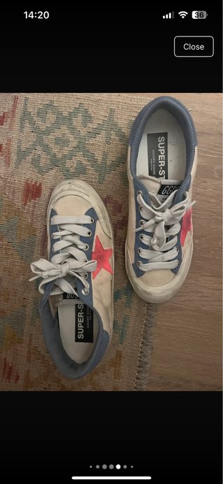 Zapatillas Golden Goose Talla 36 Beige/Azul