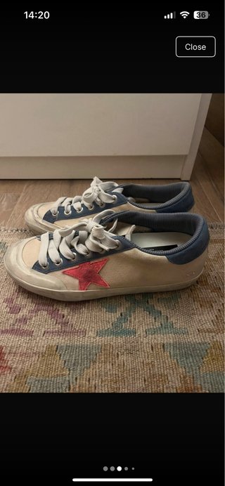 Zapatillas Golden Goose Talla 36 Beige/Azul