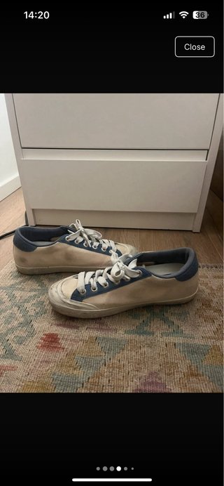 Zapatillas Golden Goose Talla 36 Beige/Azul