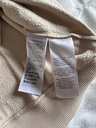 Calvin Klein Hoodie Bege