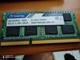 Memoria RAM Timetec 4GB DDR3L 1600MHz