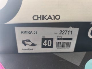 Zapatos CHIKA10 AMIRA 08 Talla 40 Negros