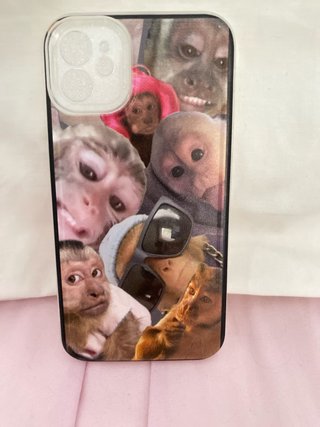 Funda iPhone 11 Estampado Monos Divertidos