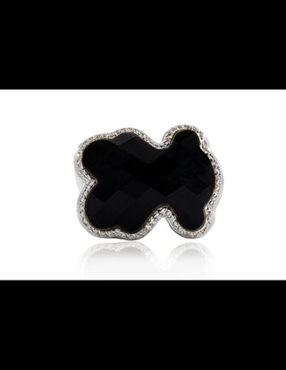 Anillo Tous Oso Ónix y Diamantes Oro 18k 15004